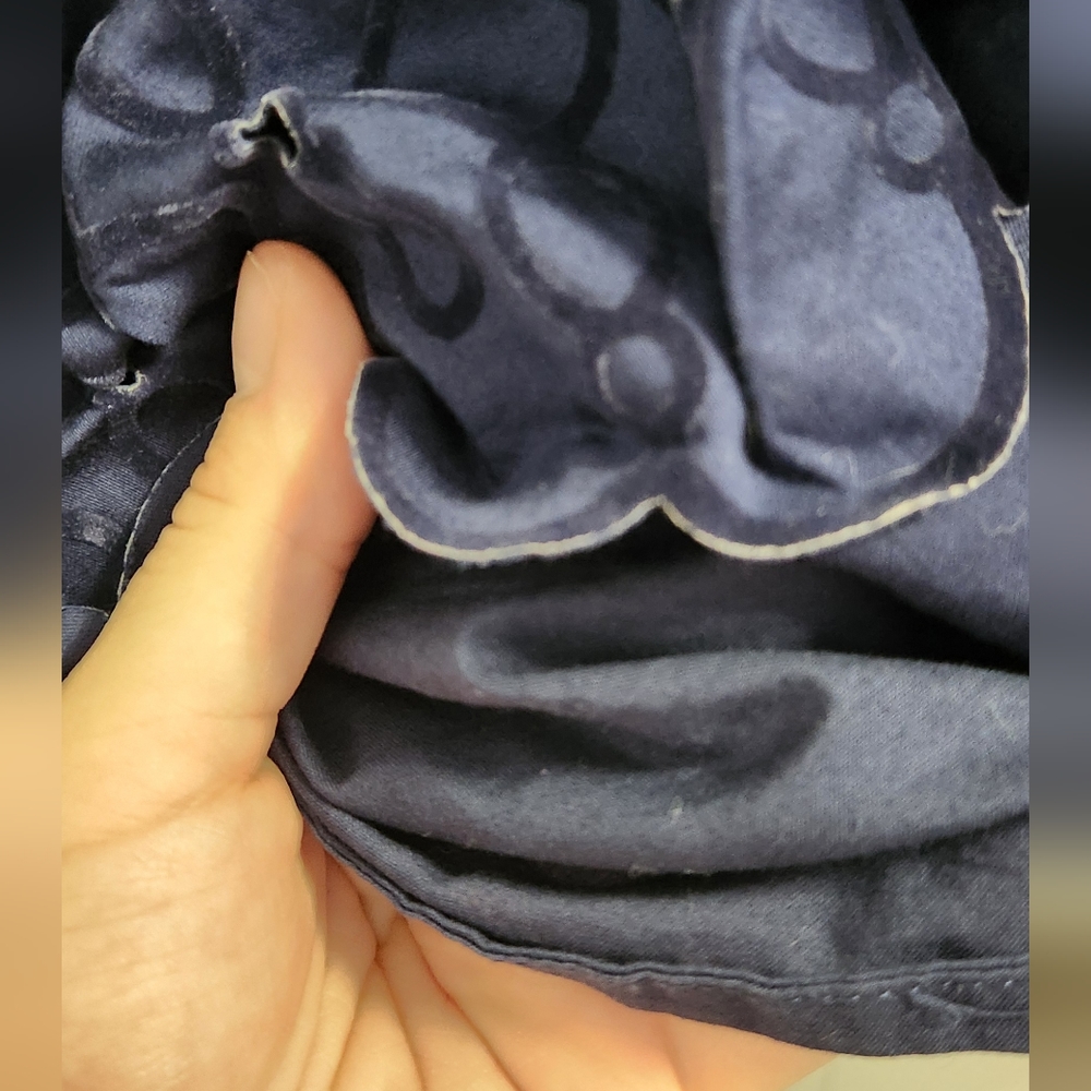 Navy Patterned Skirt (Women's 16, Like New) - Picture 8 of 10